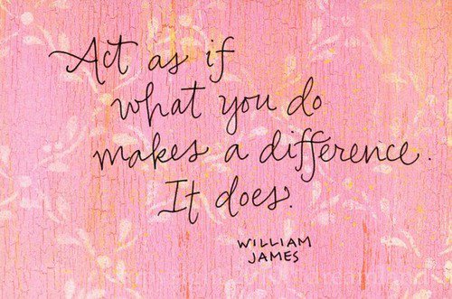 You make a Difference…