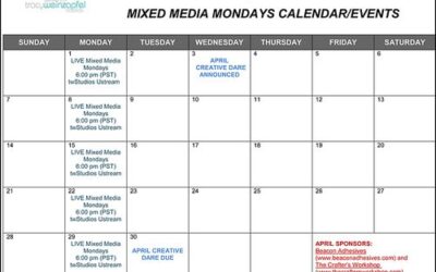 Mixed Media Monday’s April 2013 Calendar