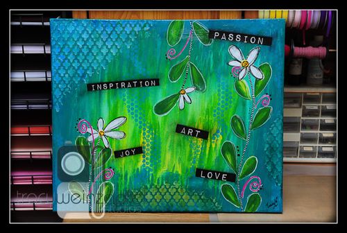 “Inspiration” 20 X 24 Mixed Media Painting By Tracy Weinzapfel