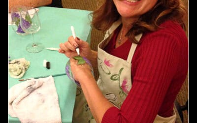San Pasqual Winery – Wine Glass Painting Class!