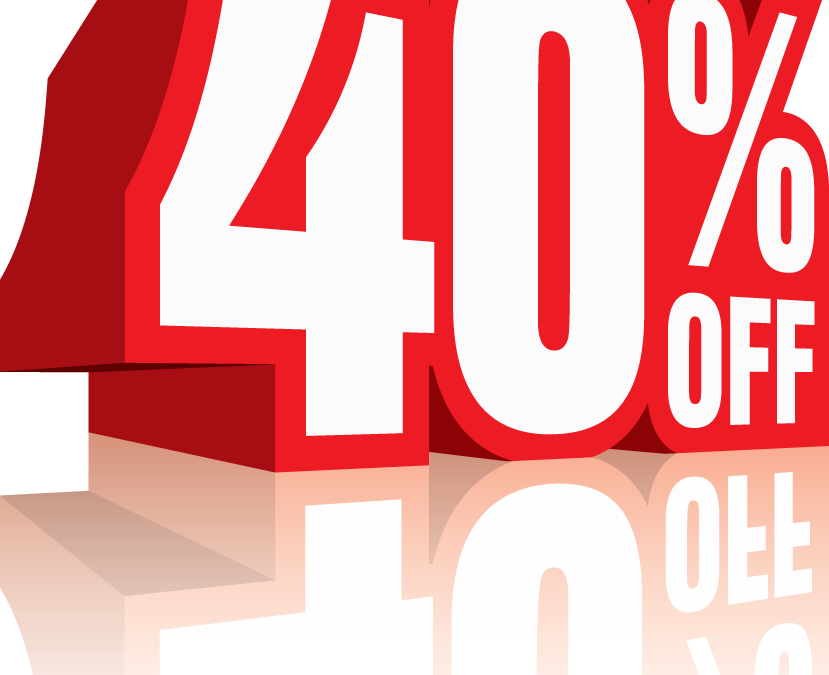 Sale Continues…40% off!