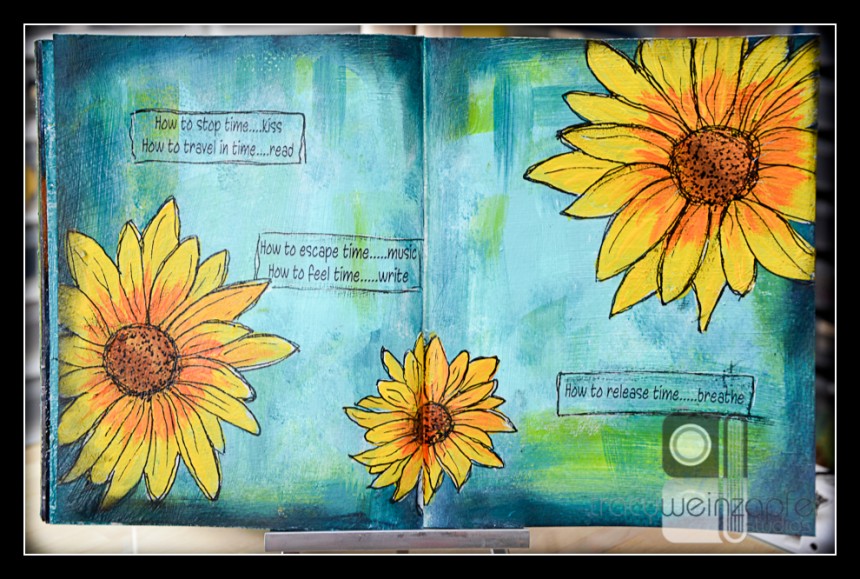 Sunflower Art Journal