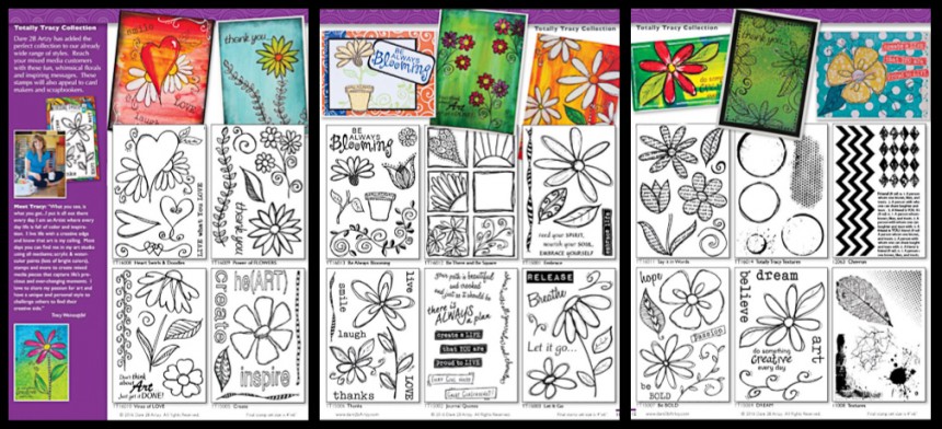 New Totally Tracy/Dare 2b Artzy 2016 Stamps from CHA! – GIVEAWAY!