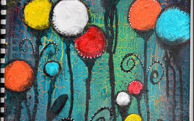 Mixed Media Monday 3/28/16 – Circle Blooms