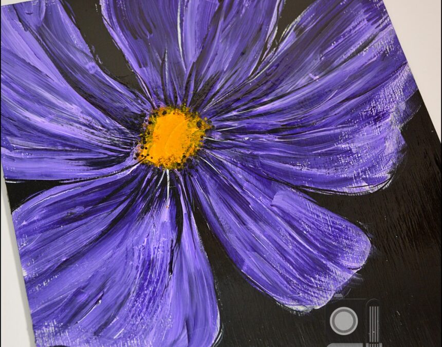 Mixed Media Monday 4/25/16 – Purple Prince Flower