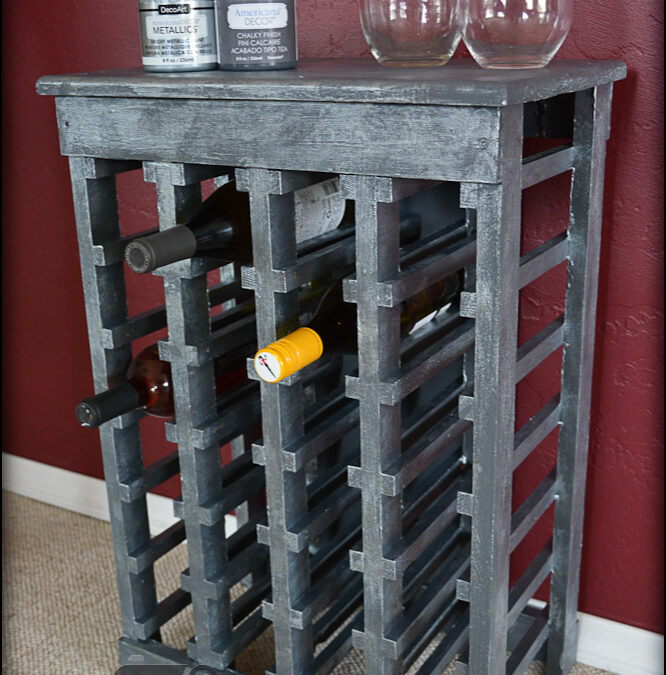 My new custom painted wine rack!