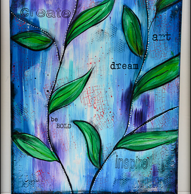 Mixed Media Monday Re-Cap 11/7/16 – Leaves…