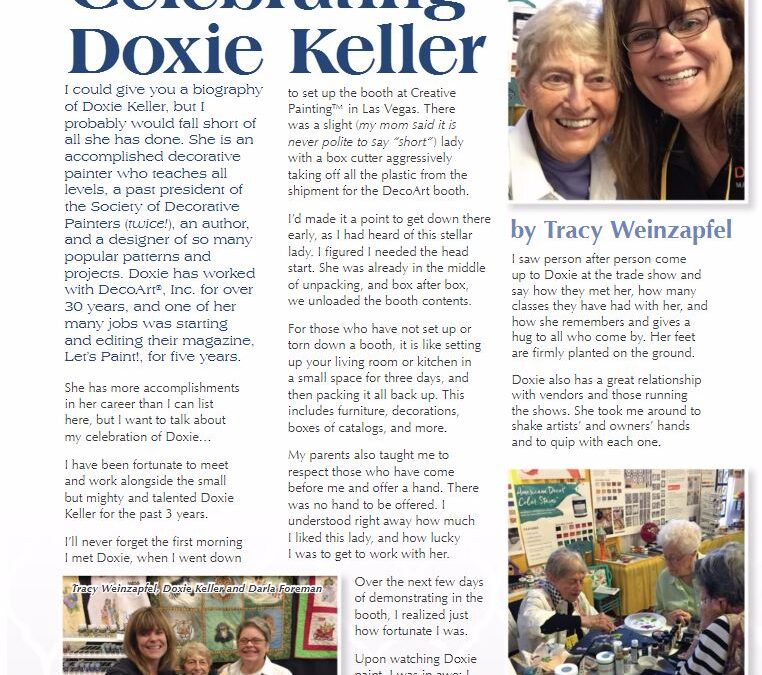 June Painting World Magazine – Celebrating Doxie Keller