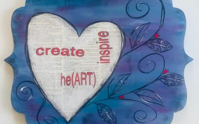 Create he(ART) Inspire Mixed Media Art Tutorial