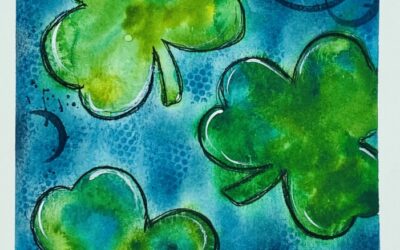 Dancing Shamrocks Watercolor Art Tutorial