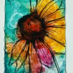 daisy watercolor art tutorial