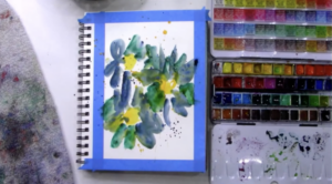 painting watercolor flowers