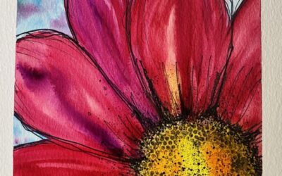 Flower Power Watercolor Art Tutorial