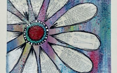 Dream Weaver Daisy Mixed Media Art Tutorial