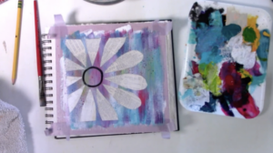 using book pages to create flower petals