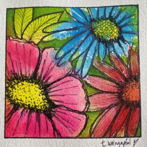 watercolor art flowers