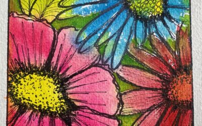 Bright & Bold Blooms Watercolor Art Tutorial