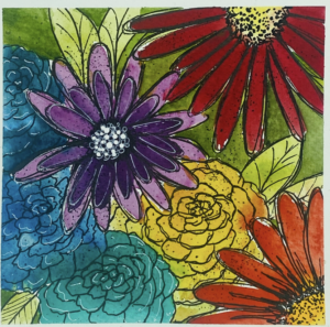 flower watercolor art