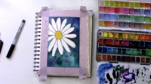 painting a daisy