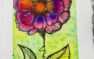 Watercolor Flower Art Tutorial with Dare 2b Artzy