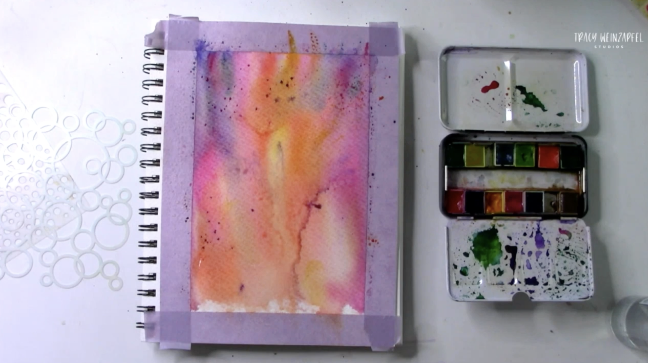 watercolor background art journal 