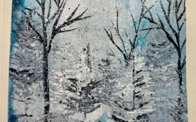 Winter Wonderland Mixed Media Art Tutorial