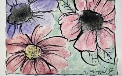 Vintage Flowers Watercolor Art Tutorial