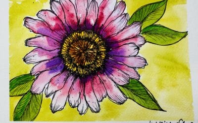 Sunshine Blossom Watercolor Art Tutorial