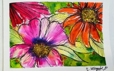 Watercolor Garden Art Journal Tutorial