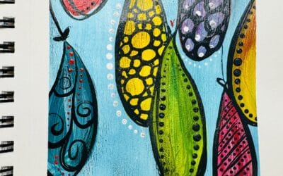 Petal Pods Mixed Media Art Tutorial