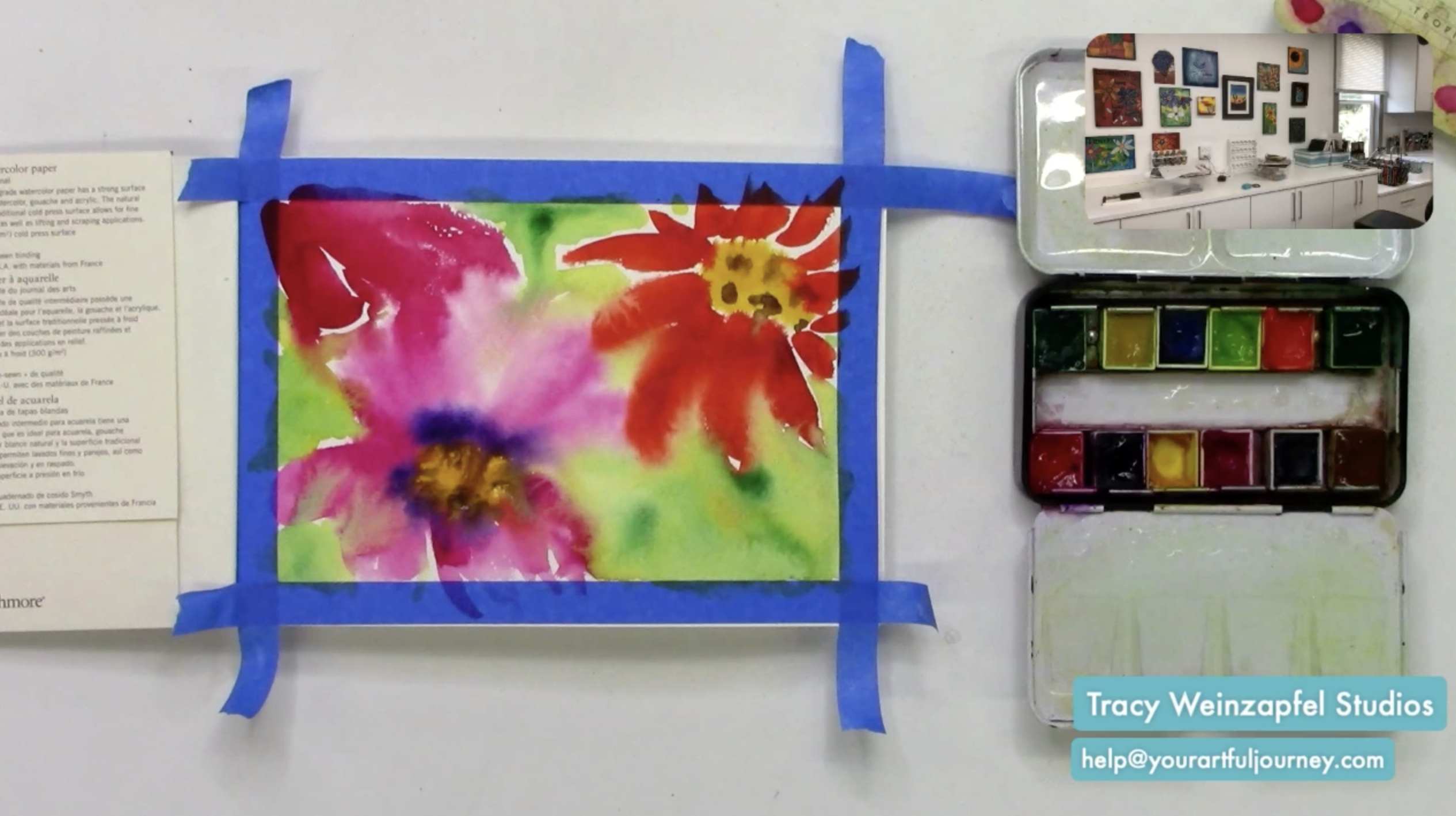 painting a watercolor background