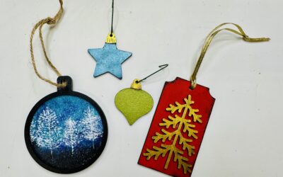 Handpainted MDF Wood Ornaments