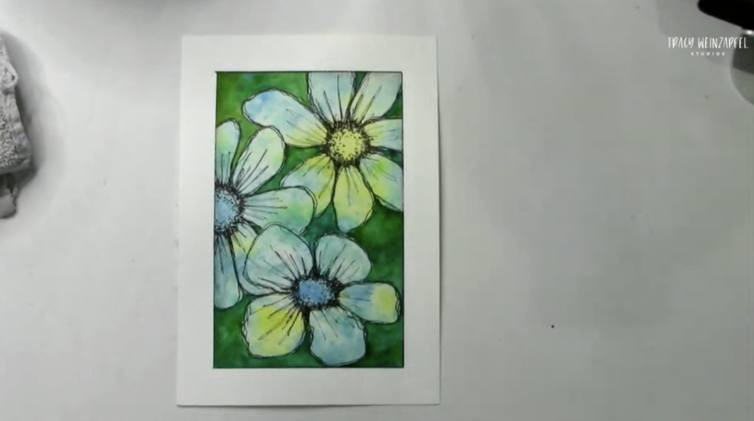 finished watercolor art journal