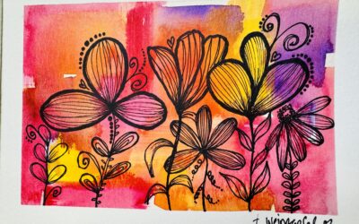 Whimsy Florals Watercolor Art Tutorial
