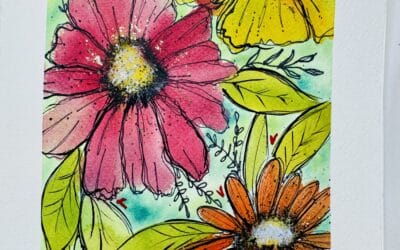 Bundle of Blooms Watercolor Art Tutorial