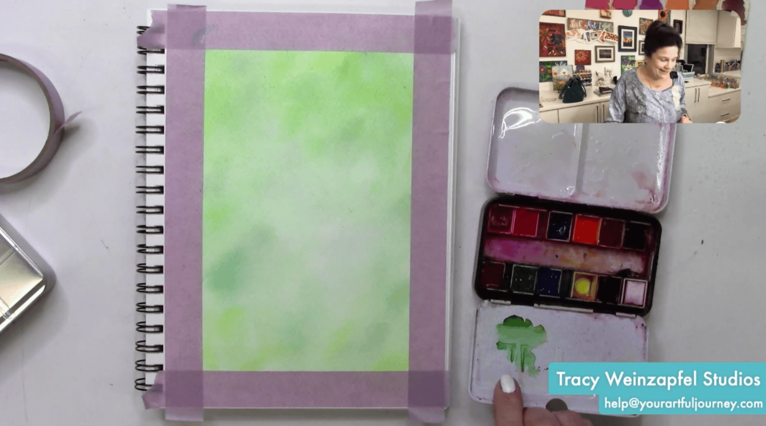 distressed oxide inks background