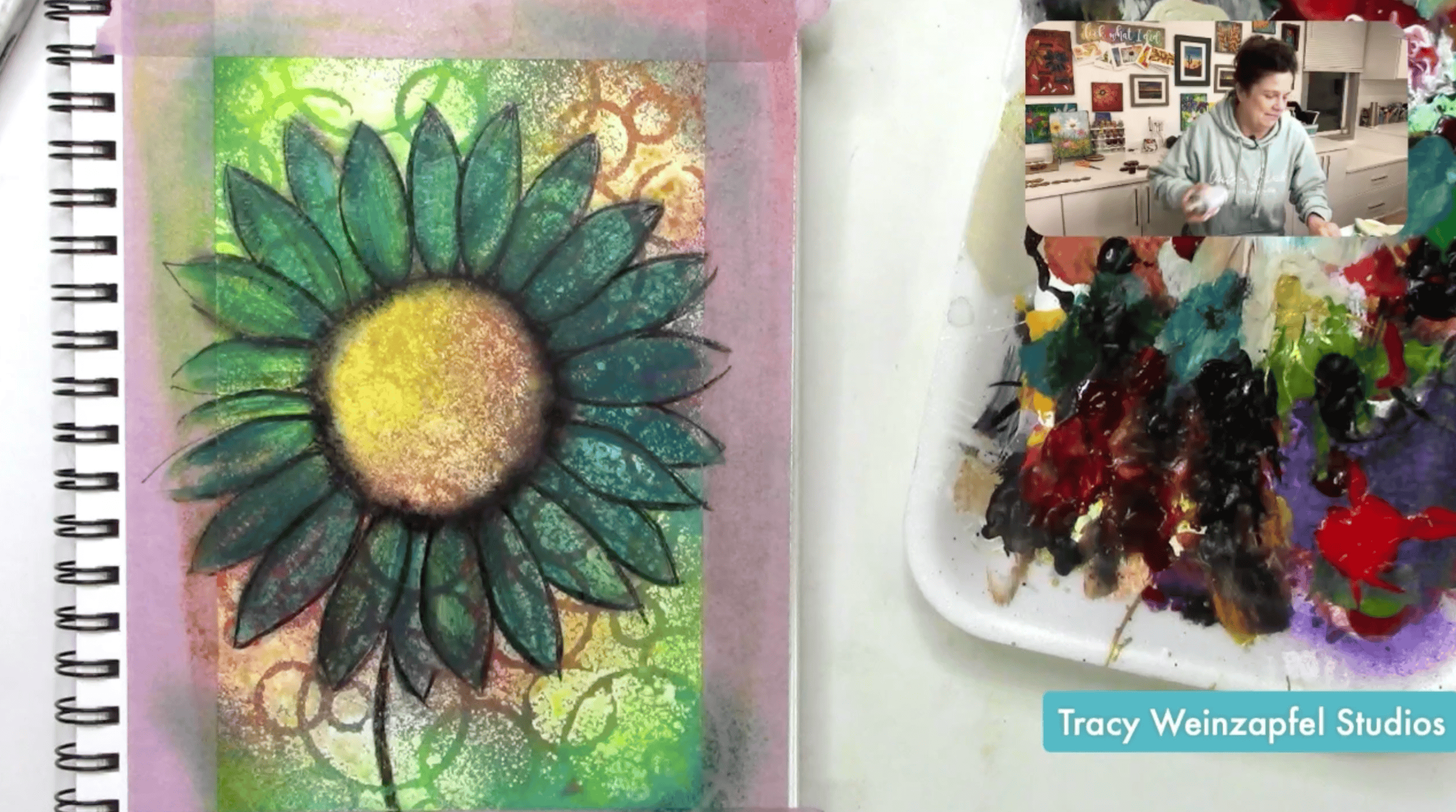 adding detail lines to flowers