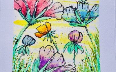 Pastel Blooms Watercolor Art Tutorial