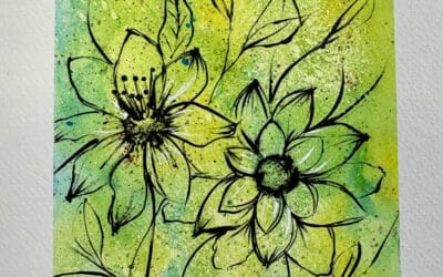 Springtime Florals Mixed Media Art Tutorial