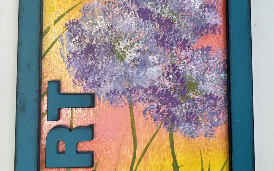 ART Dandelion Frame Mixed Media Art Tutorial