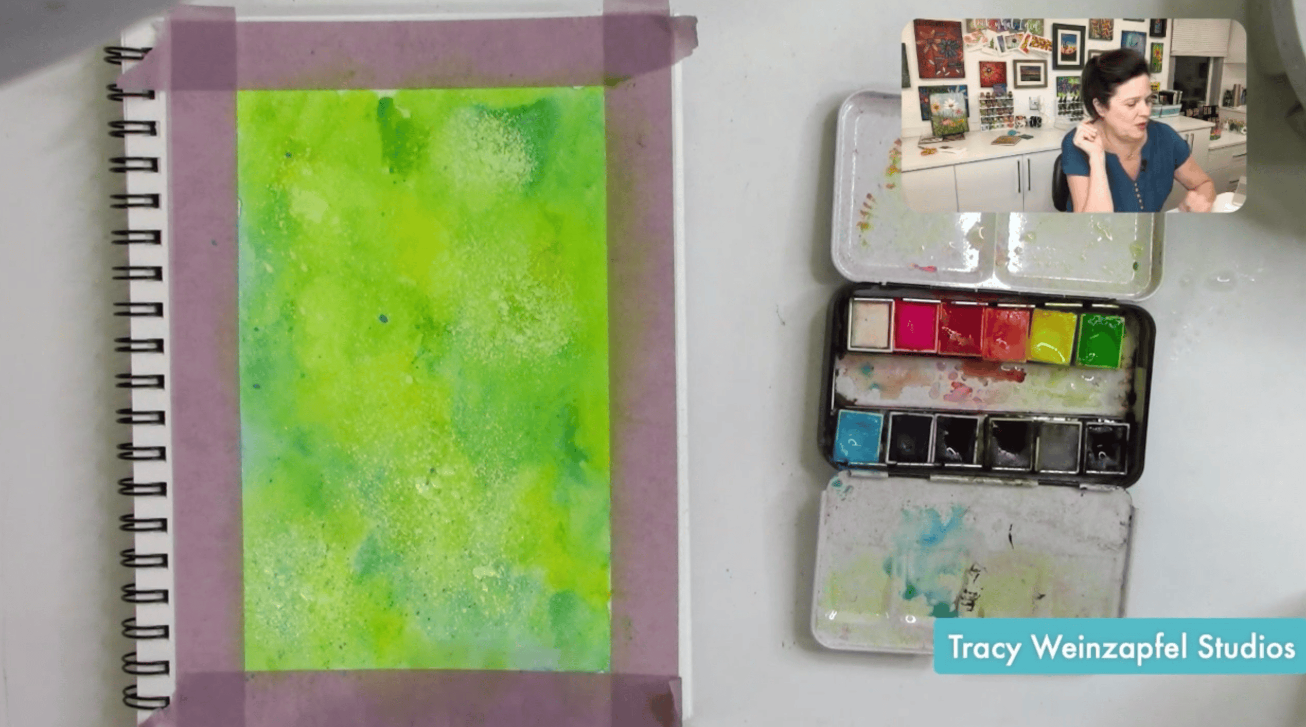 Resist spray background