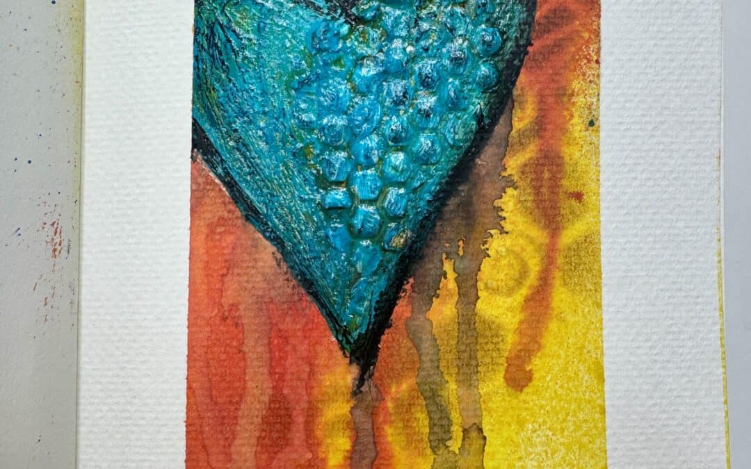 Brave Heart Mixed Media Art Tutorial