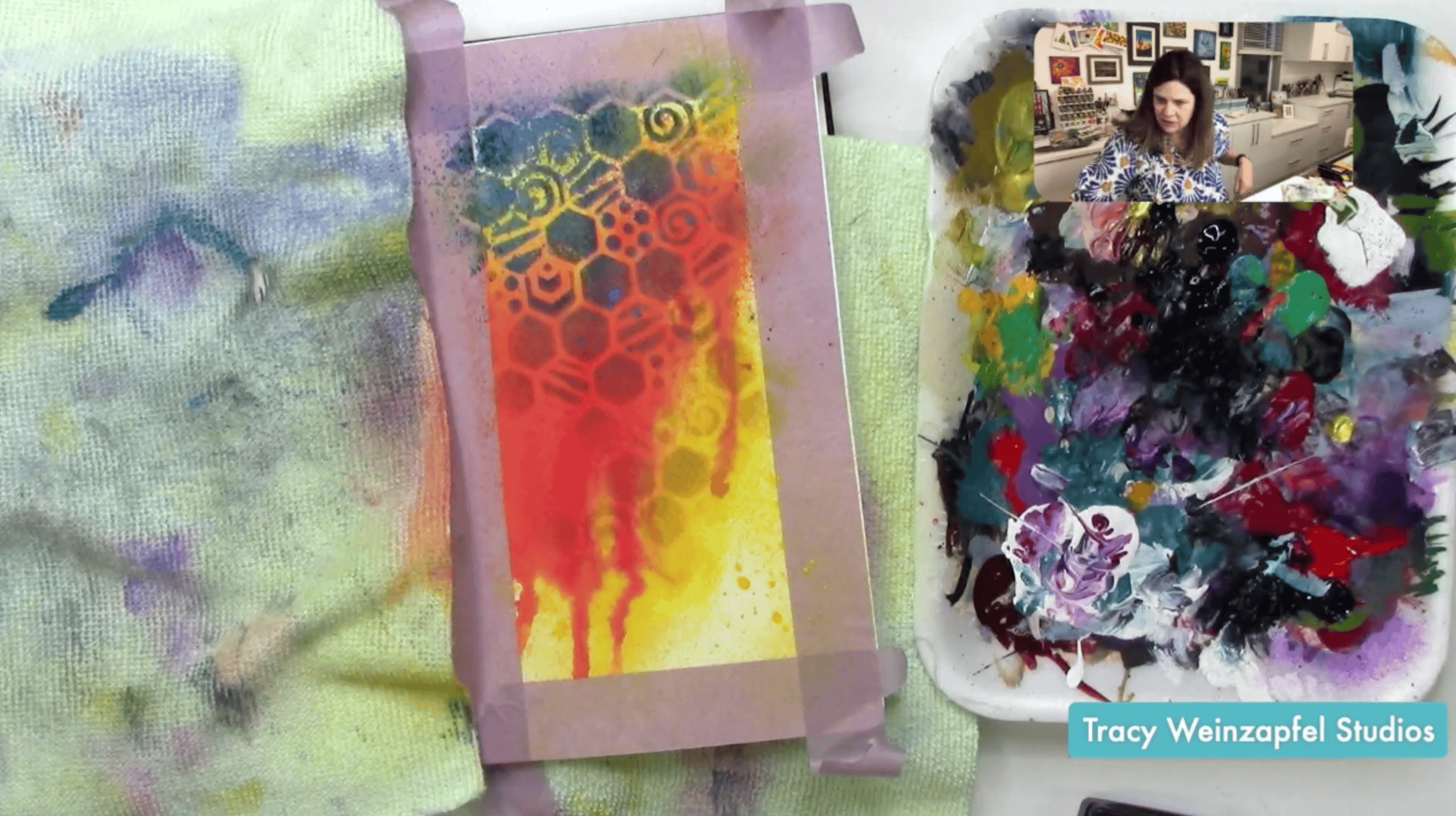 Background with Distress Oxide sprays