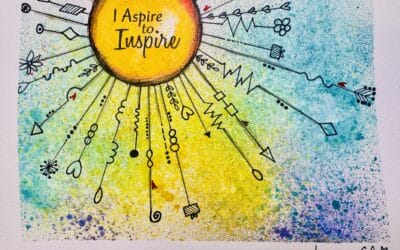 “I Aspire to Inspire” Mixed Media Art Tutorial