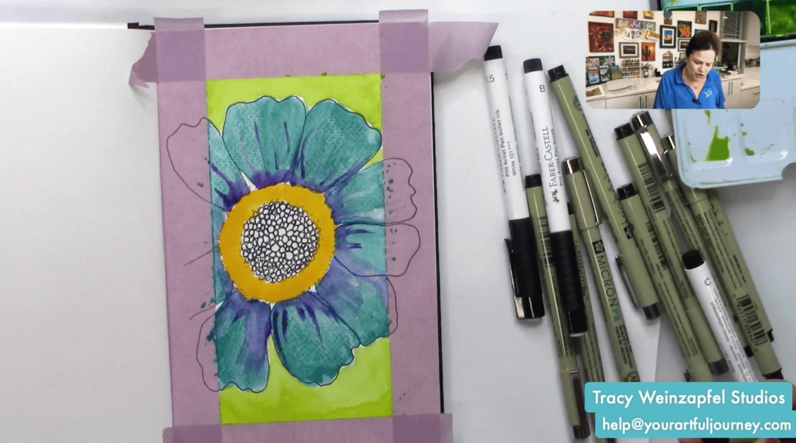 painting the background