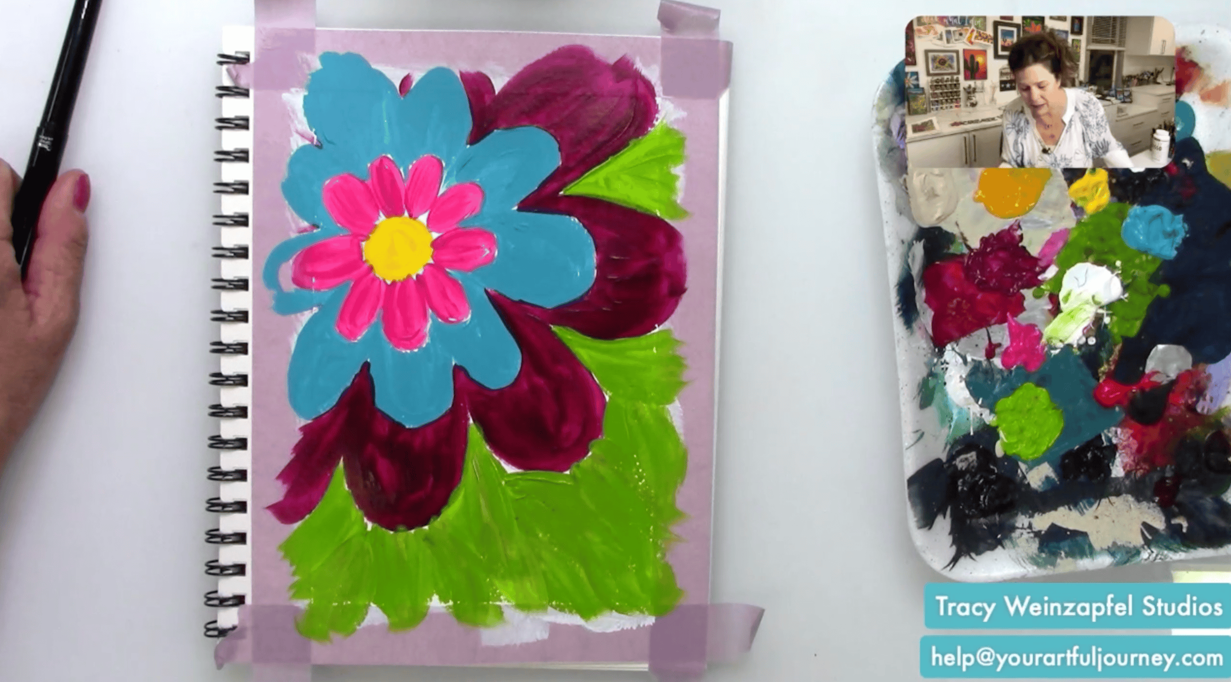 Adding flower petals and the background
