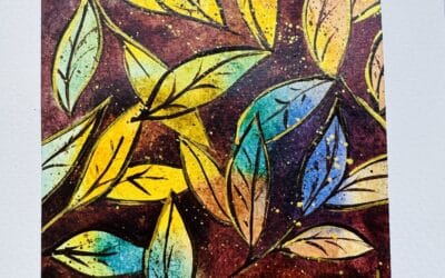 Falling Leaves Watercolor Art Tutorial
