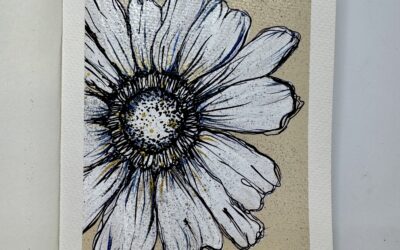 Neutral Bloom Mixed Media Art Tutorial