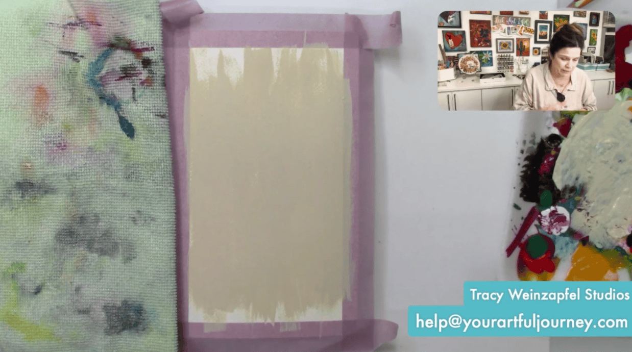 painting a neutral background